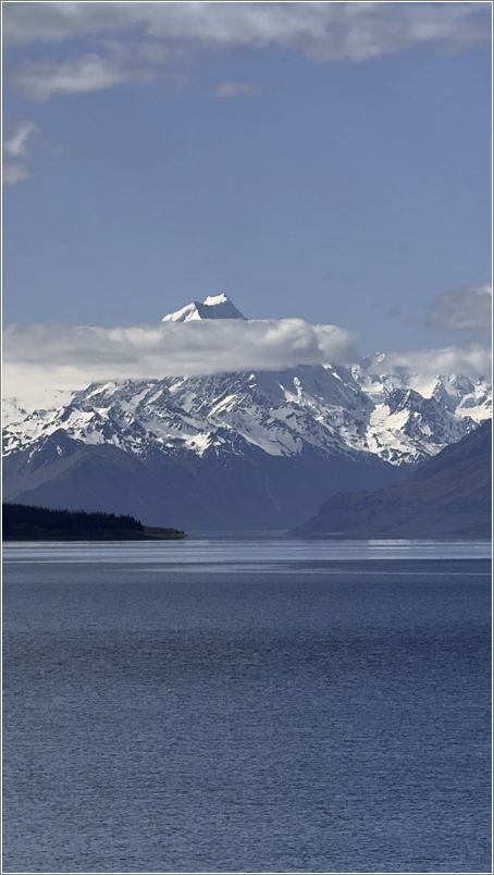 The stunning view of Mt. Cook above Lake Pukaki. Photo: Laurel Stone.